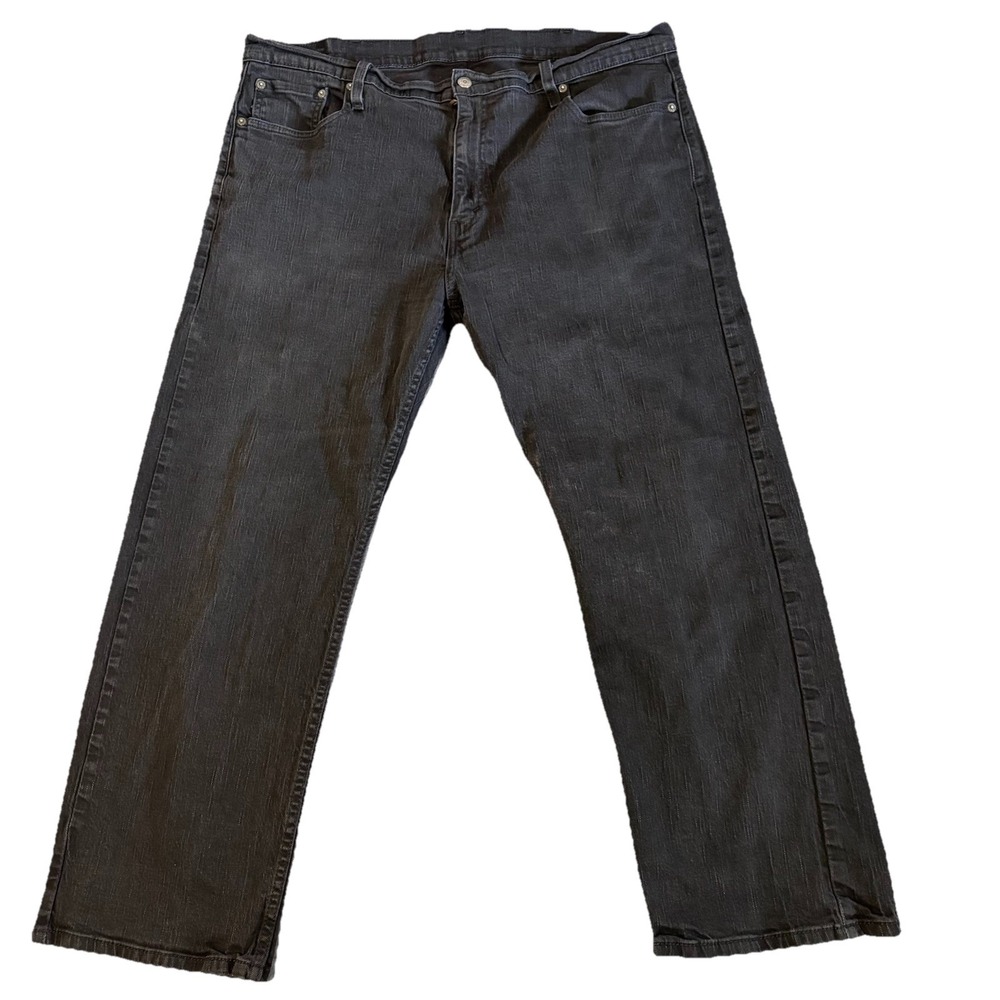 Levis 569 Loose Straight Jeans Men Fits 40x28 Black Denim Relaxed Fit 00569-0125